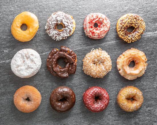 Order Dozen Assorted Donuts food online from Sarah Donuts store, Roswell on bringmethat.com