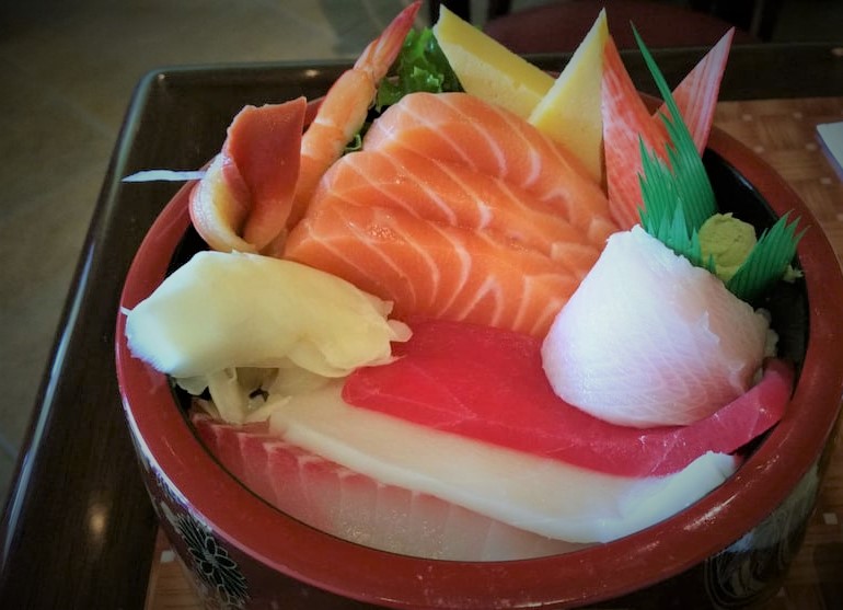 Order D1. Chirashi food online from Yiku Sushi store, Gaithersburg on bringmethat.com