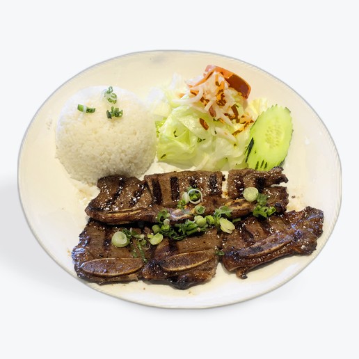 Order 25. Grilled Beef Short Ribs, Salad & Soup food online from Pho Nation store, Newark on bringmethat.com
