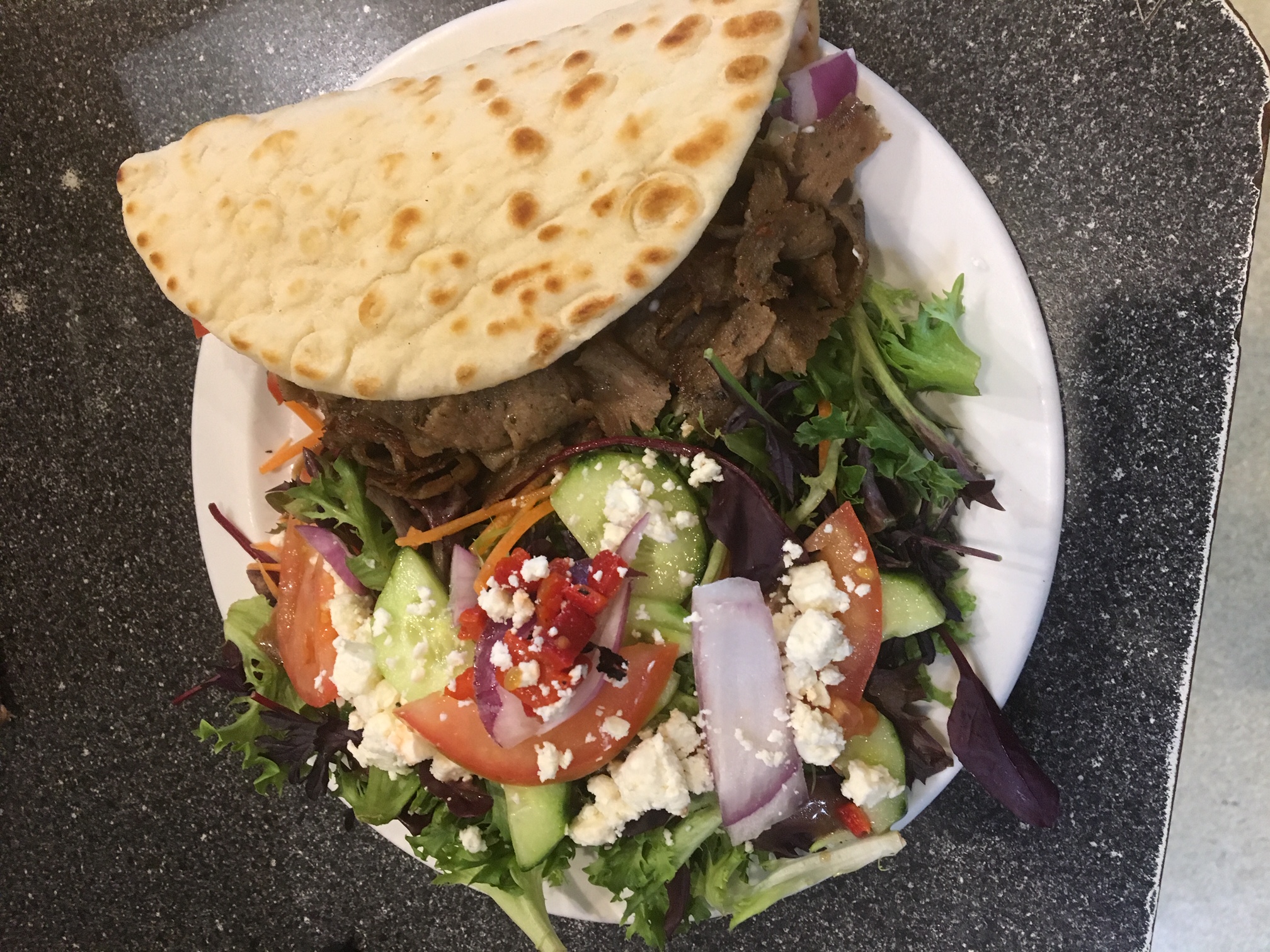 Order Individual Gyro Sandwich food online from Printers Cafe store, Palo Alto on bringmethat.com