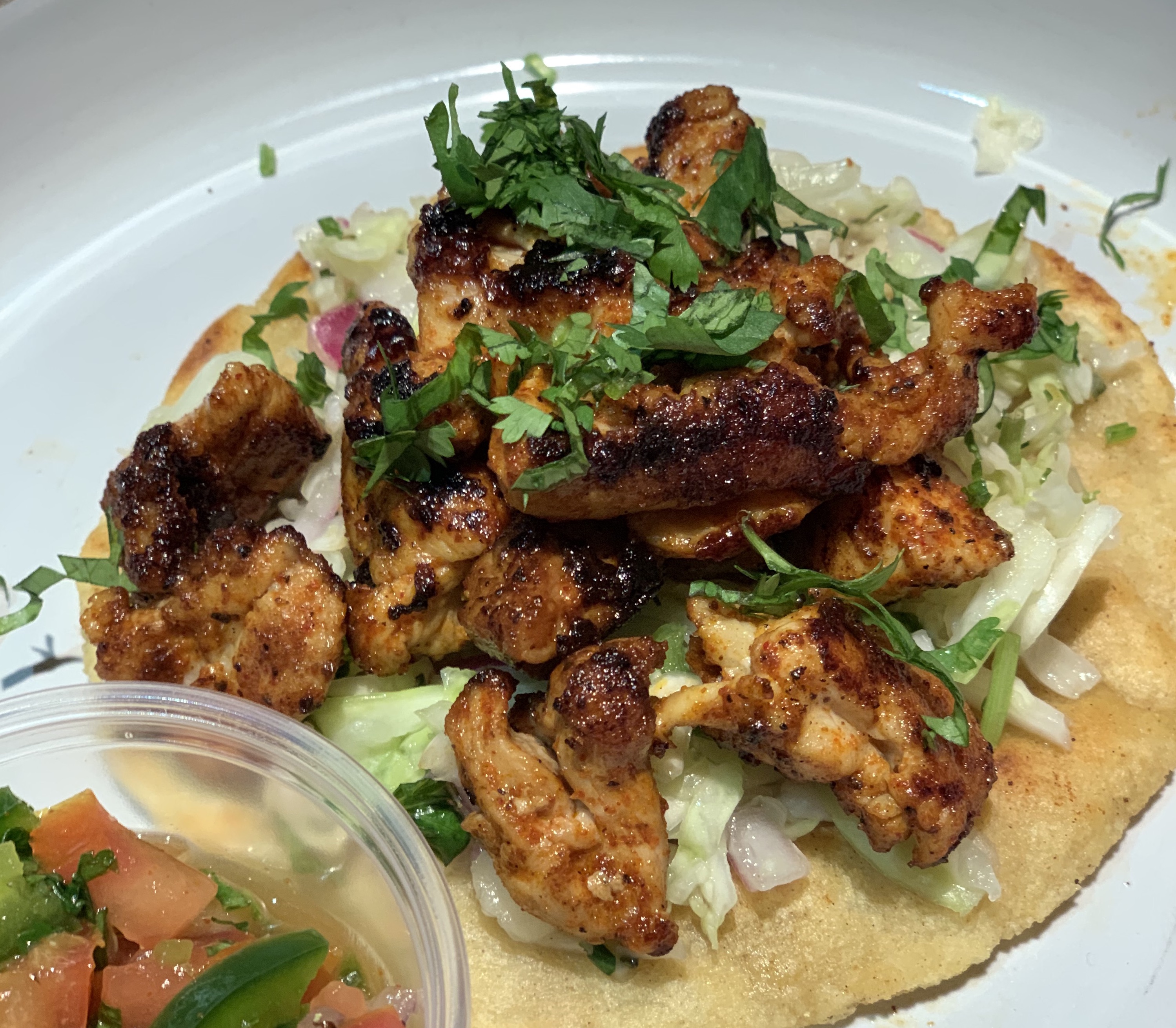 Order Korean Chicken Tacos food online from Outer Orbit store, San Francisco on bringmethat.com