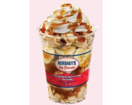Order Caramel Deligh SkyHigh - Layered Sundae food online from Scoops On Main store, Youngsville on bringmethat.com