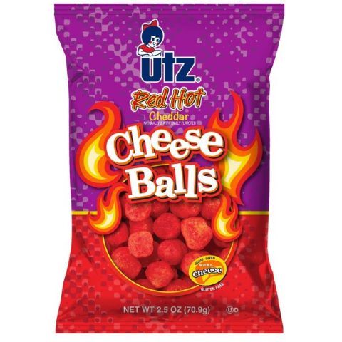 Order Utz Cheese Balls Red Hot 2.5oz food online from 7-Eleven store, West Columbia on bringmethat.com