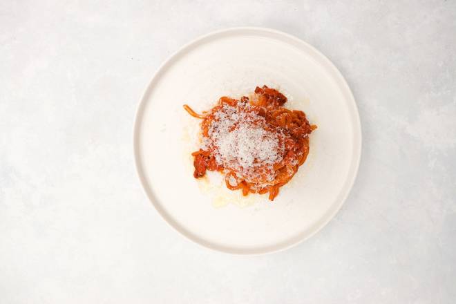 Order Bucatini all'Amatriciana food online from Amis Trattoria store, Westport on bringmethat.com