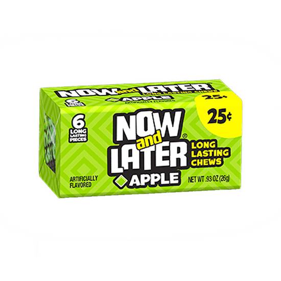 Order Now And Later Soft Taffy Apple Flavored Chews Candy food online from Exxon Food Mart store, Port Huron on bringmethat.com
