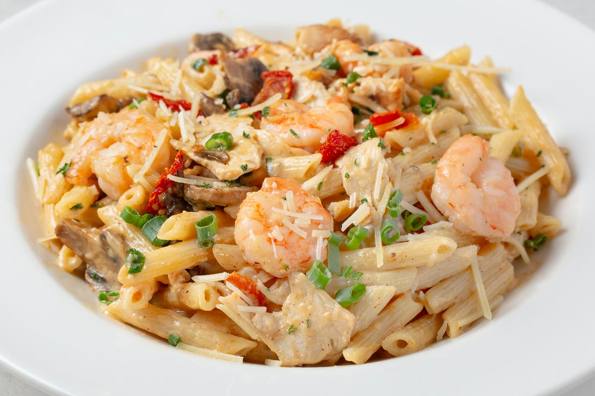 Order SPICY SHRIMP & CHICKEN food online from Johnny Carino store, Houston on bringmethat.com