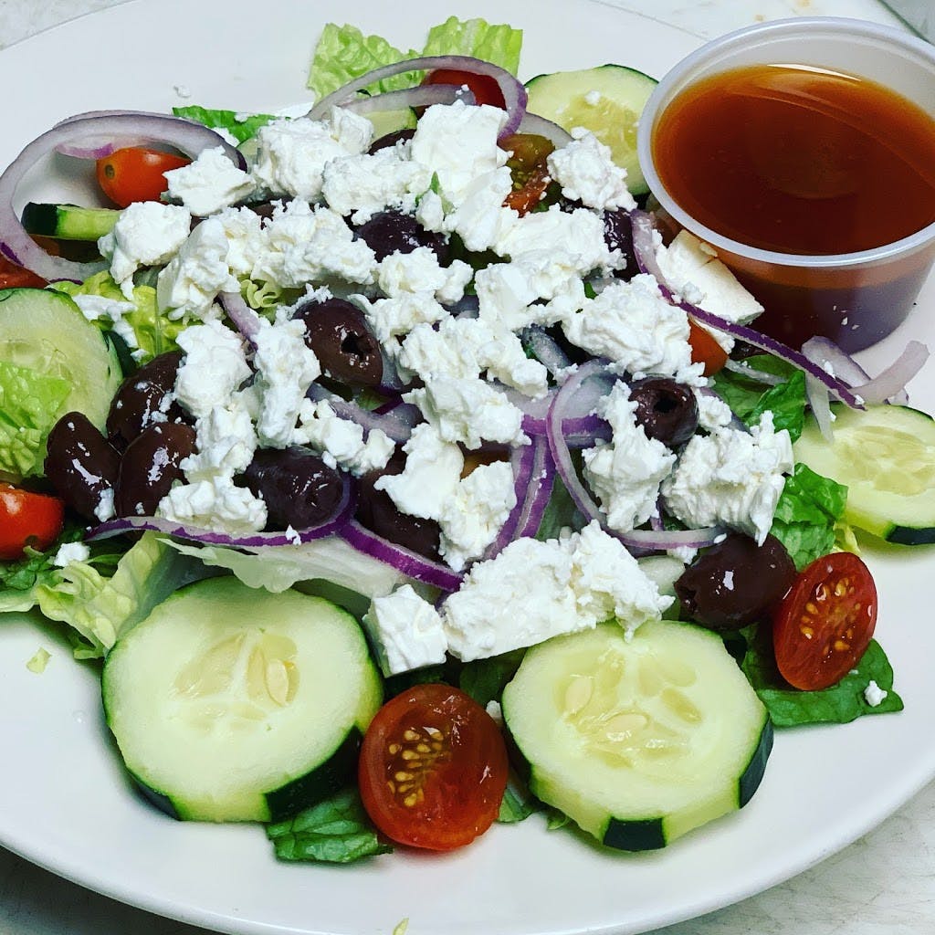 Order Greek Salad - Salad food online from Pirone Restaurant & Catering store, Hainesport on bringmethat.com