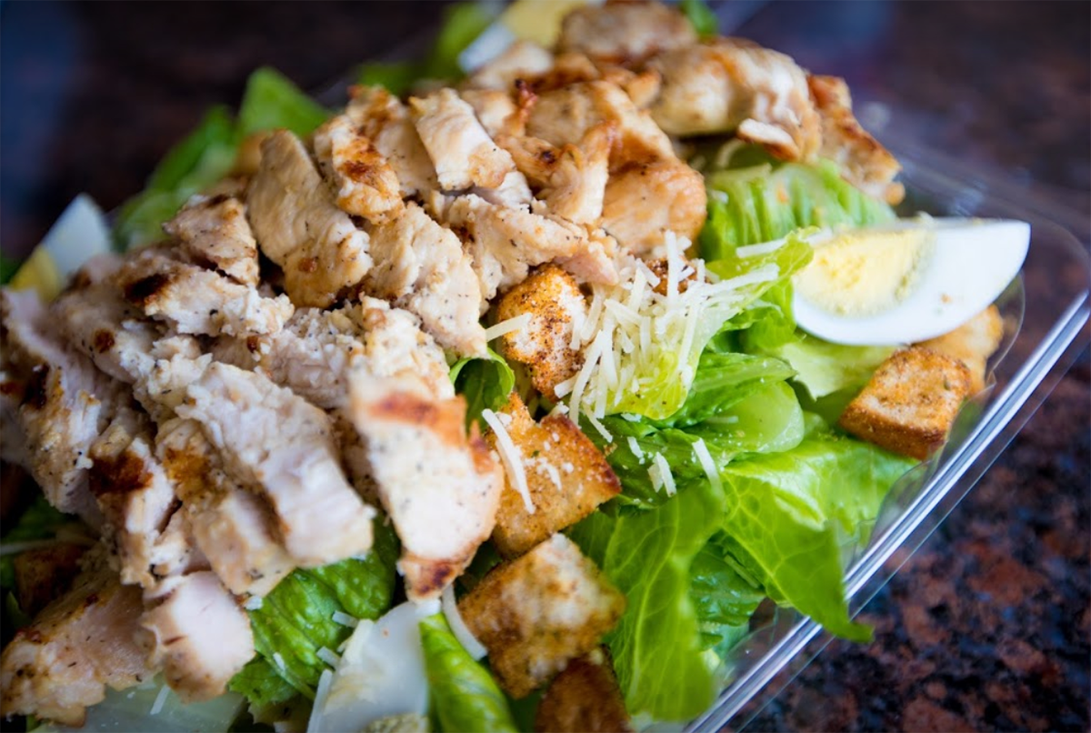 Order Chicken Caesar Salad food online from Marathon Pizza store, Drexel Hill on bringmethat.com