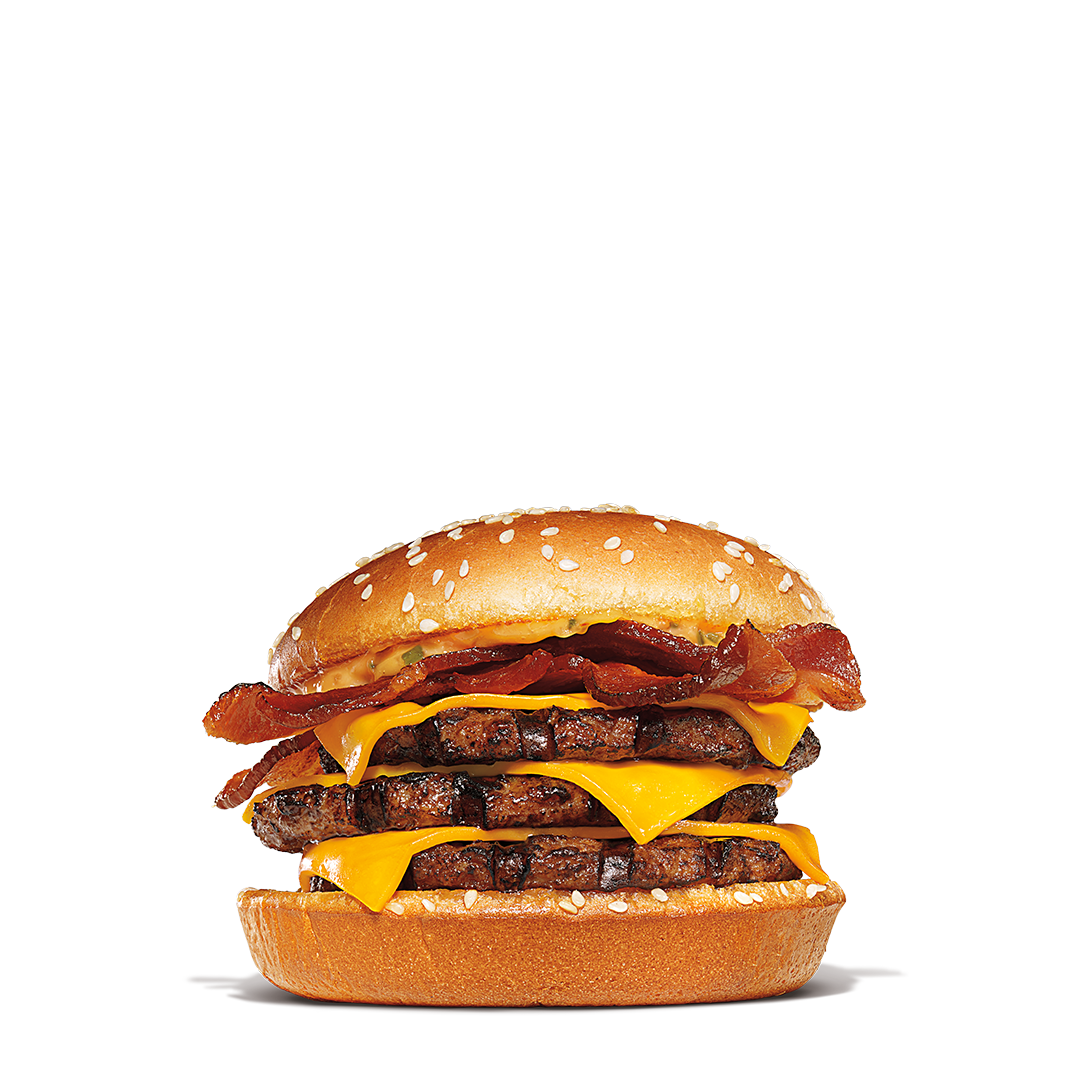 Order Triple BK Stacker food online from Burger King store, Youngstown on bringmethat.com