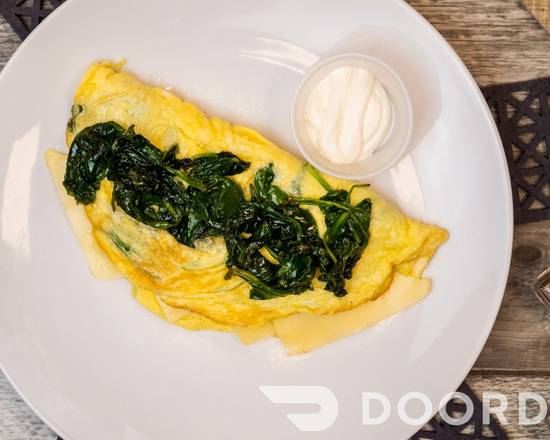 Order Spinach & Swiss omelette food online from Morning Eggstasy store, Houston on bringmethat.com