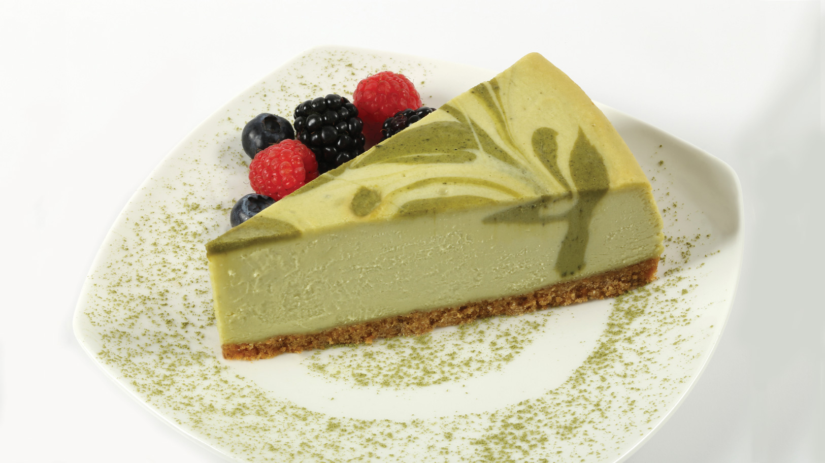 Order Green Tea Cheesecake food online from Rock wrap & roll store, Chicago on bringmethat.com