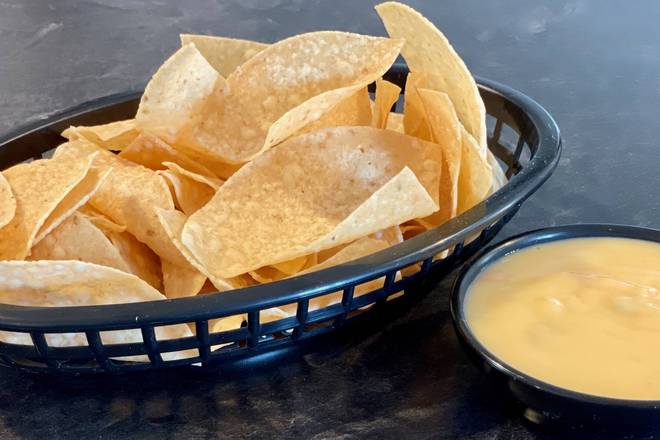 Order Chips & Cheese Sauce  food online from Azul 21 Mexican Restaurant store, Wichita on bringmethat.com