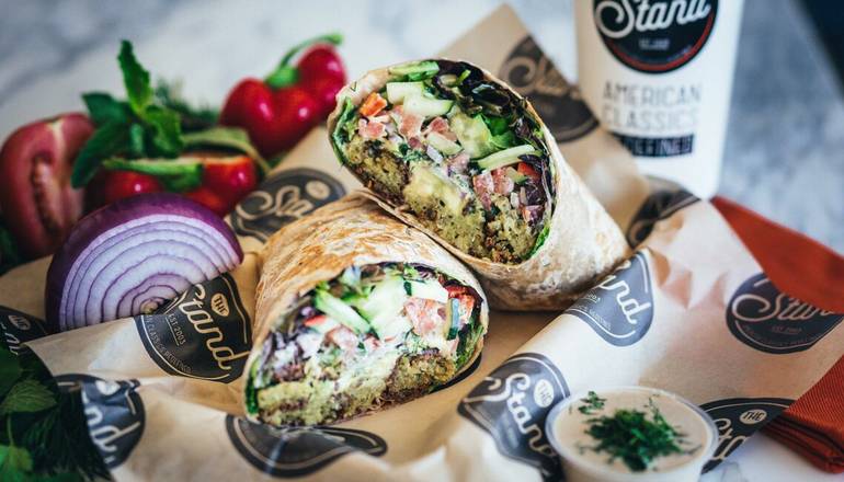 Order Vegan Falafel Wrap food online from The Stand store, Irvine on bringmethat.com