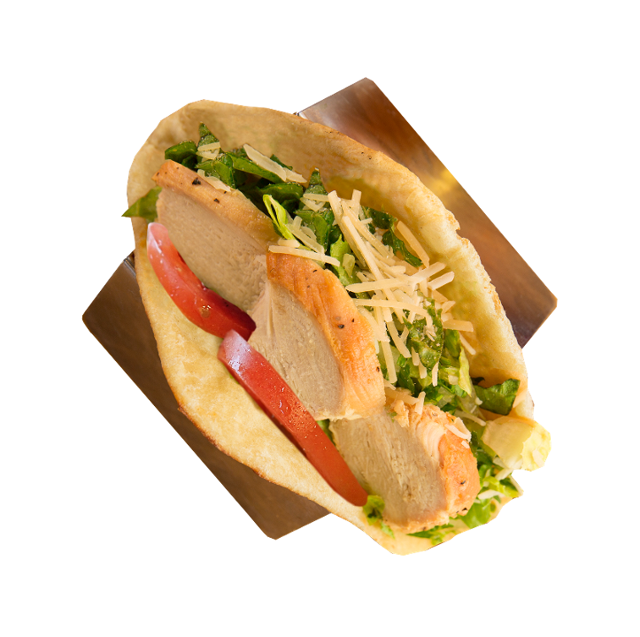Order Chicken Caesar Flat food online from Crushed Red store, Overland Park on bringmethat.com