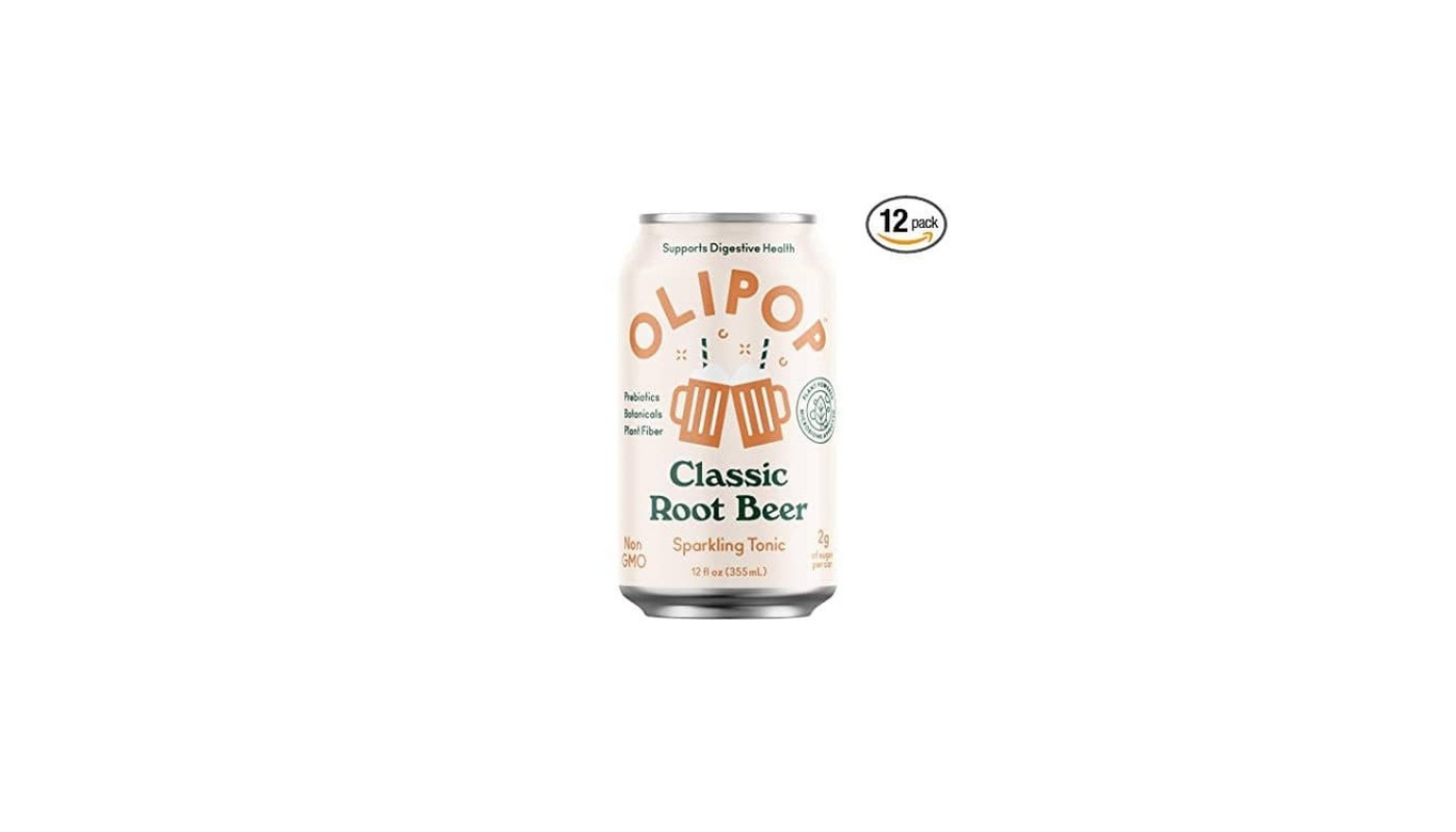 Order Olipop - Sparkling Tonic - Classic Root Beer 12 Fl. Oz food online from Luv Mart store, Santa Cruz on bringmethat.com