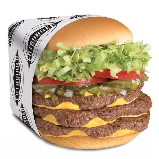 Order XXXL Fatburger (1.5lb) food online from Fatburger store, Las Vegas on bringmethat.com