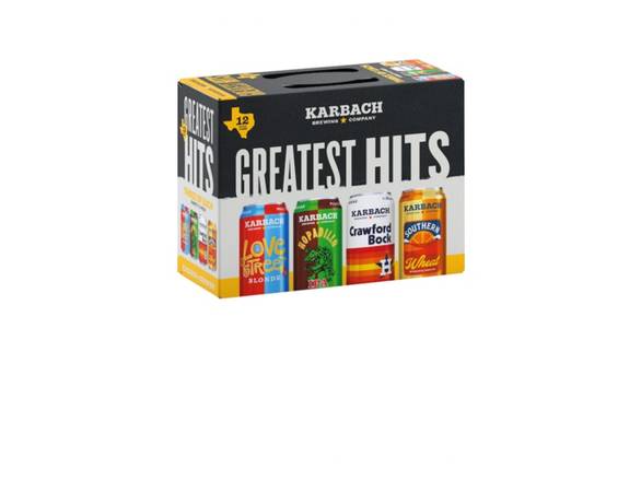 Order Karbach Brewing Co. Greatest Hits Variety - 12x 12oz Cans food online from Liquor Cabinet store, Houston on bringmethat.com