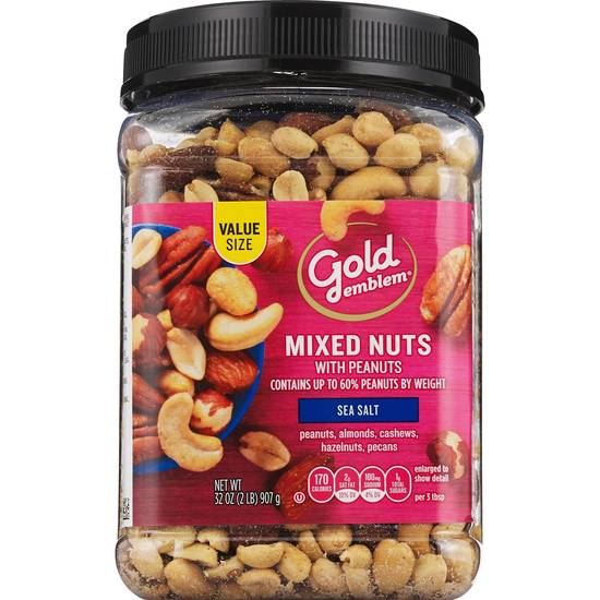 Order Gold Emblem Mixed Nuts with Sea Salt, 32 OZ food online from Cvs store, GREENWICH on bringmethat.com