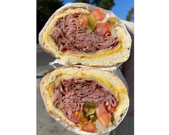 Order Pastrami with Mustard and Swiss Cheese food online from Giamela's Submarine Sandwiches store, Sunland on bringmethat.com