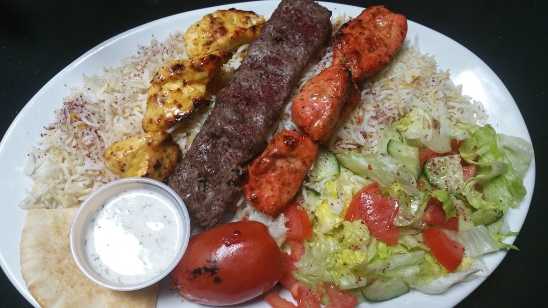 Order Kabab Combo Plate food online from Kabab King store, Phoenix on bringmethat.com