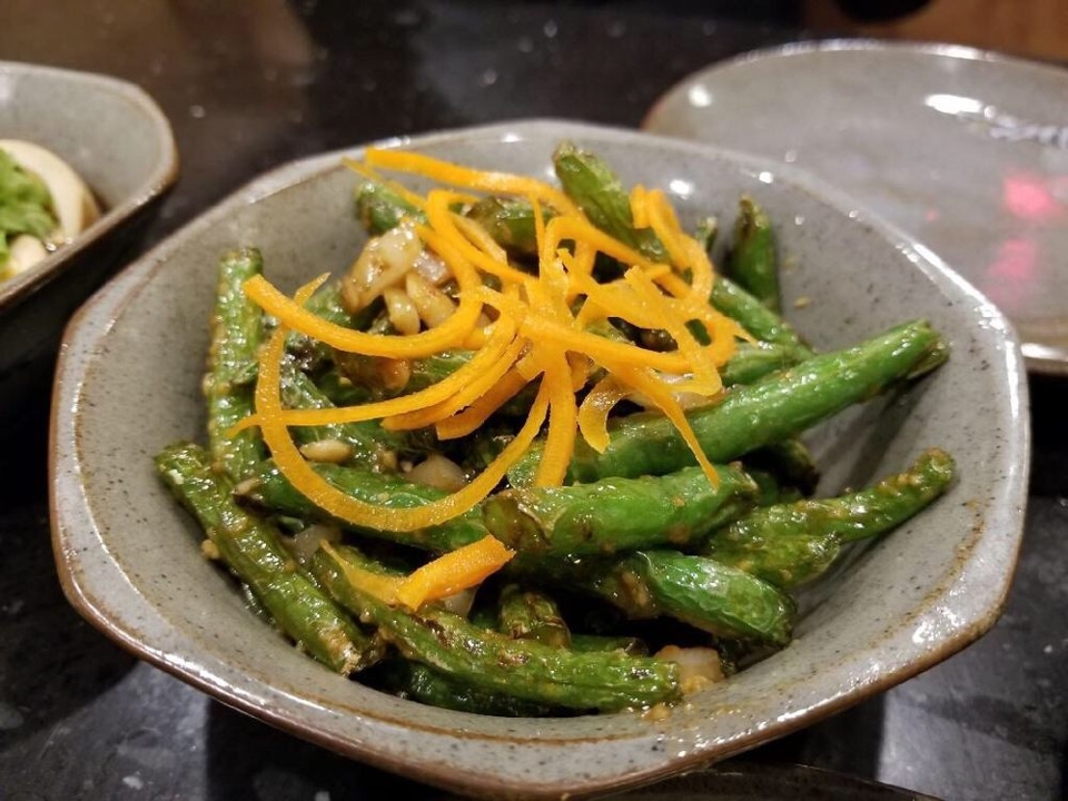 Order Wok Fried Green Beans (VG) 干煸四季豆 food online from Xian Sushi And Noodle store, Round Rock on bringmethat.com