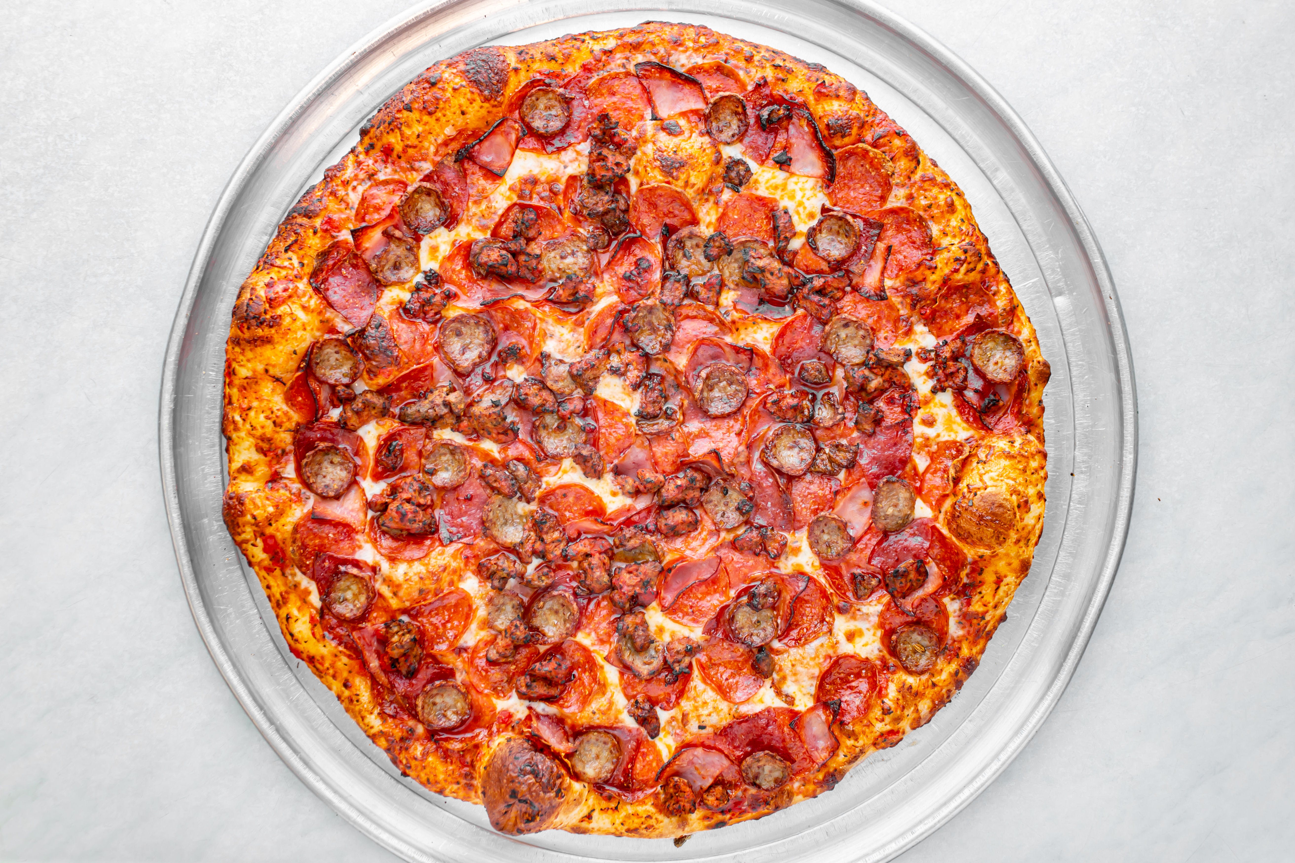 Order Meat Lovers Pizza - Small 12'' (6 Slices) food online from Jack's Pizza & Subs store, Torrance on bringmethat.com