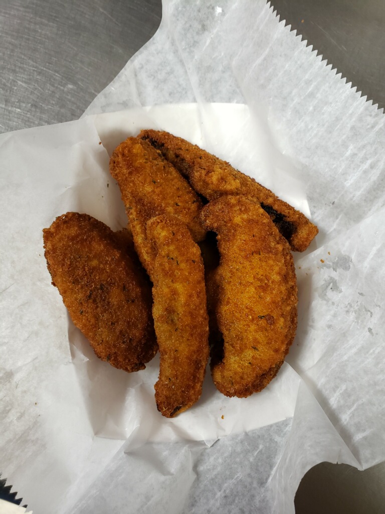 Order Breaded Portabella Slices food online from Mm! Mm! Pizza store, Pittsburgh on bringmethat.com