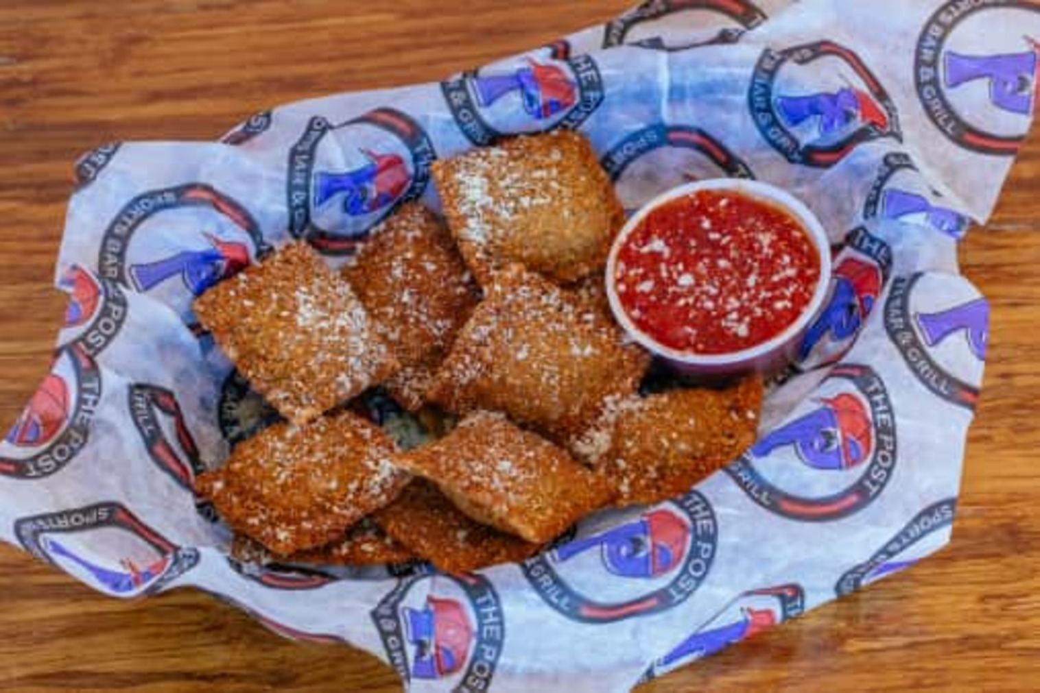 Order Toasted Ravioli food online from The Post Sports Bar & Grill store, Maplewood on bringmethat.com