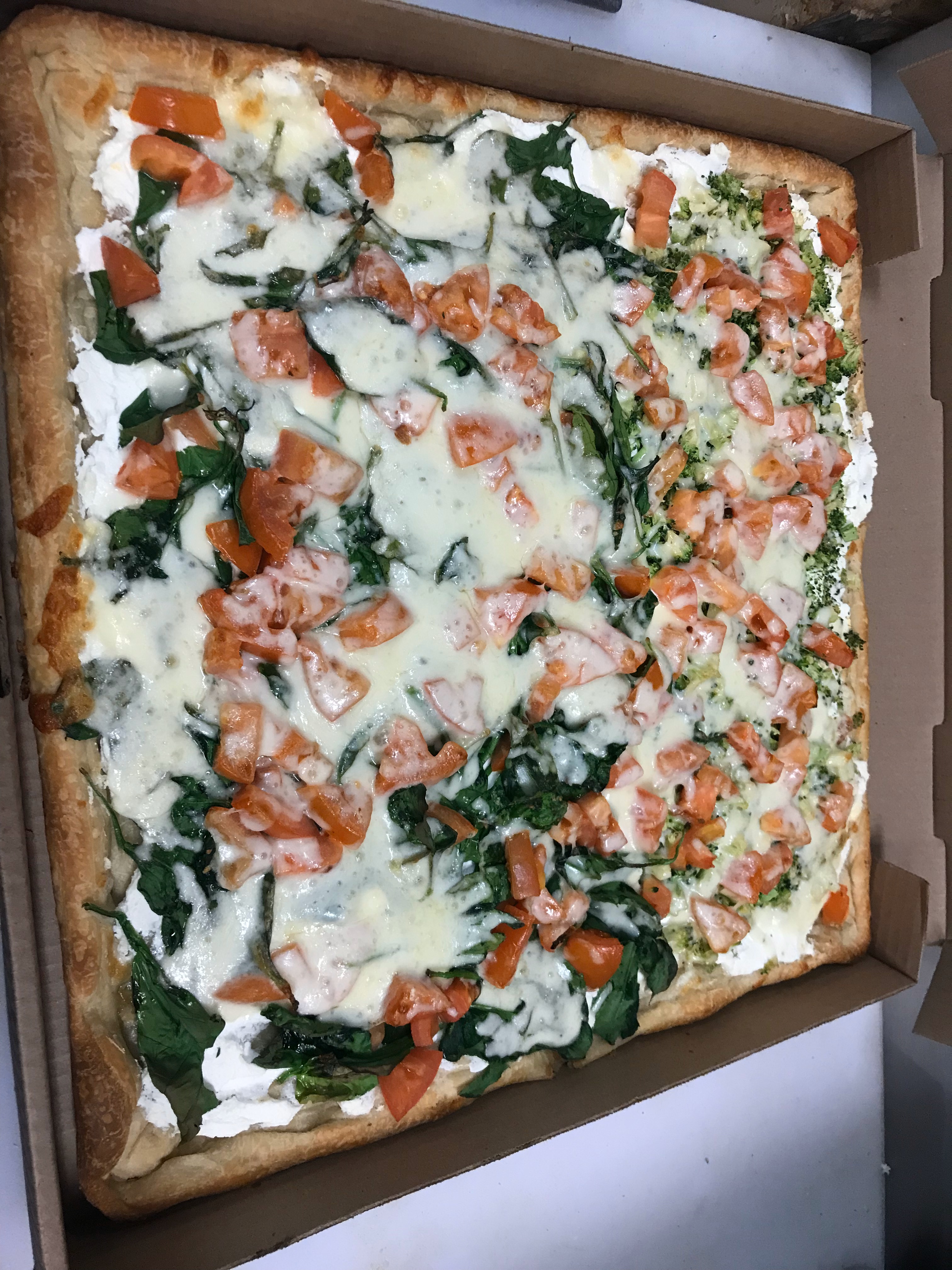 Order Margherita White Sicilian Pizza food online from Sal Vito Pizza at Ritz store, Voorhees on bringmethat.com