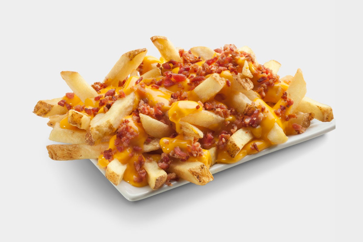 Order CHEESE & BACON FRIES food online from Charleys Cheesesteaks store, Lancaster on bringmethat.com