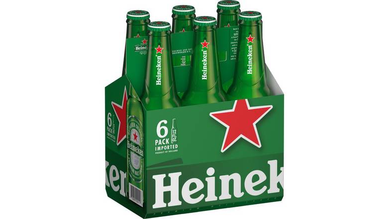 Order Heineken Original Lager Beer - Pack Of 6 food online from Waldi Discount Liquor store, Ansonia on bringmethat.com