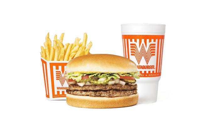 Order #2 Double Meat Whataburger® Whatameal® food online from Whataburger store, Dallas on bringmethat.com