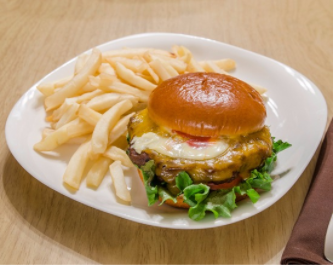 Order Classic Cheese Angus Burger food online from Little Market store, Hoboken on bringmethat.com