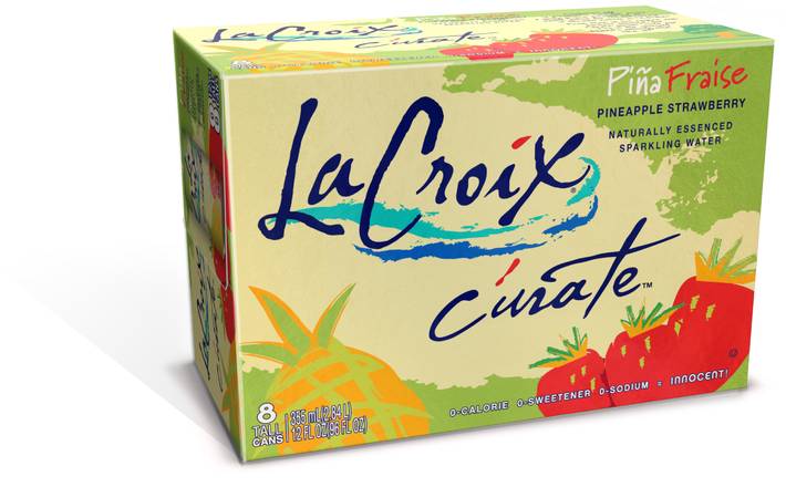 Order LaCroix Curate Pineapple Strawberry Sparkling Water, 8 CT 12 OZ food online from Cvs store, MISSION VIEJO on bringmethat.com