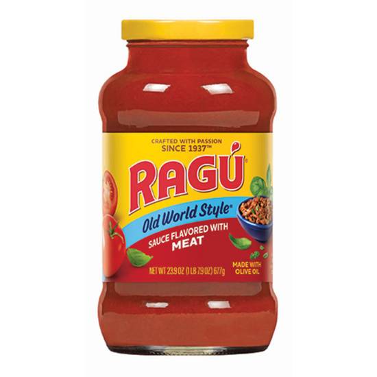 Order Ragu Pasta Sauce - Old World Style Flavored w/Meat food online from IV Deli Mart store, Goleta on bringmethat.com