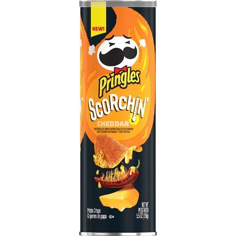 Order Pringles Scorchin Cheddar 5.6oz food online from 7-Eleven store, Watertown on bringmethat.com