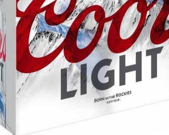 Order Coors Light 12 Pack 12 oz Can food online from Rebel store, Lodi on bringmethat.com