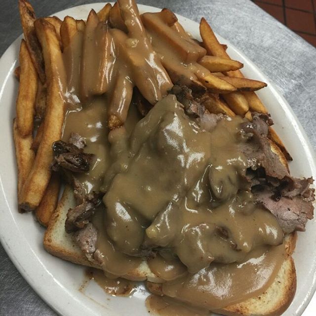 Order Open Faced Roast Beef Platter food online from Dominic's Bar & Grille store, Monrovia on bringmethat.com