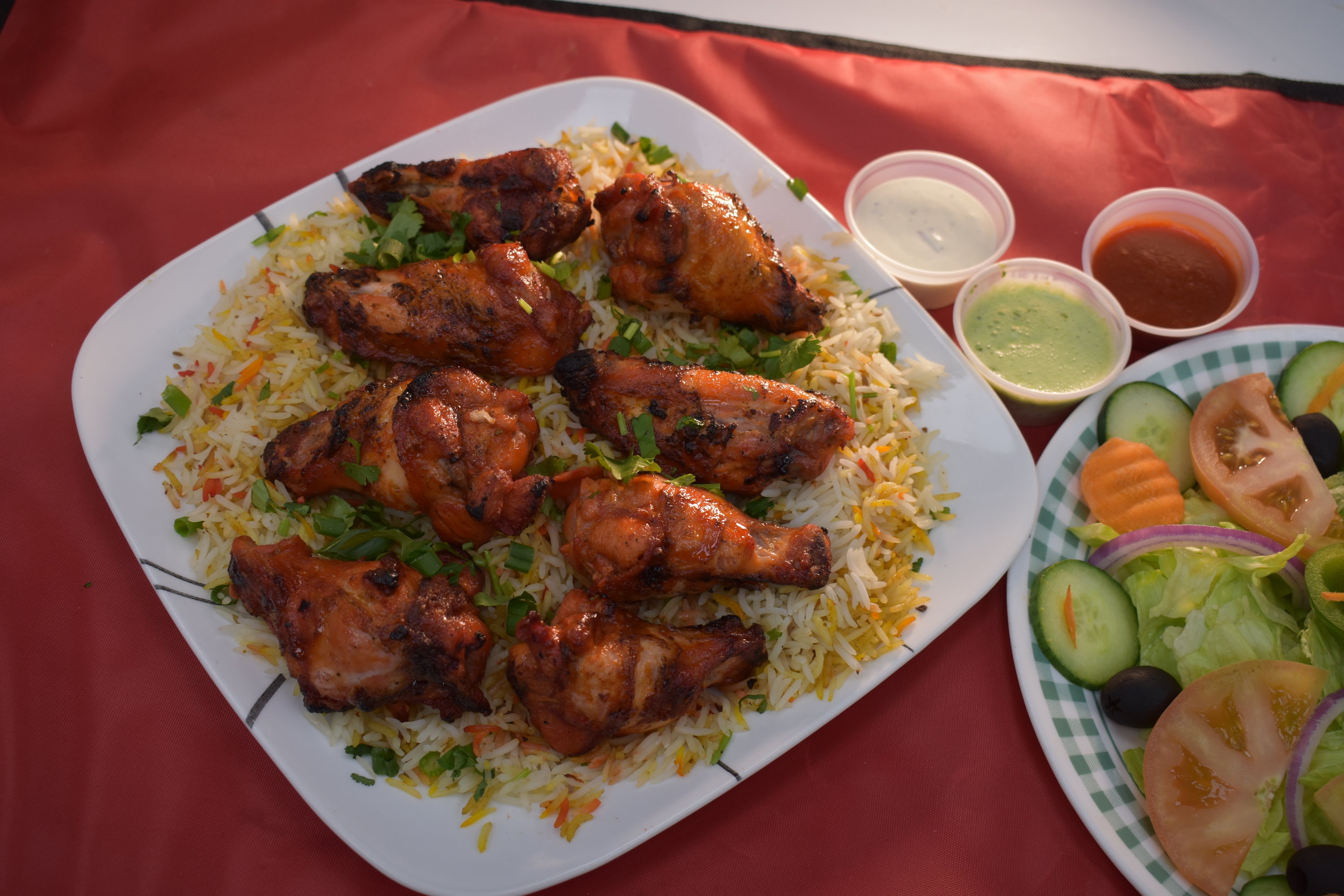 Order 14.Tandoori Wing Lunch Platter food online from Peshawri Kebab store, Waltham on bringmethat.com