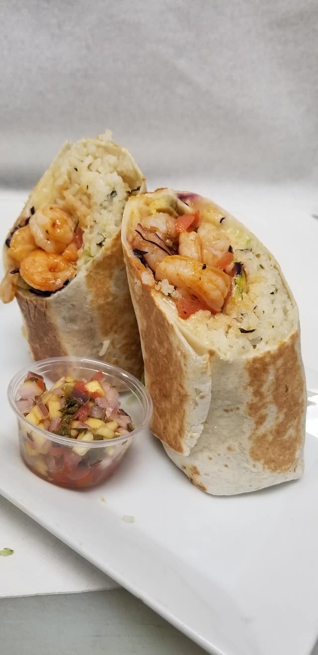 Order Chipotle Shrimp Burrito   food online from Cocina Tarascas store, Chicago on bringmethat.com