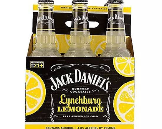 Order Jack Daniels Lynchburg Lemonade, 6pk-12oz bottle liquor (4.8% ABV) food online from Samco Food Store store, Bakersfield on bringmethat.com