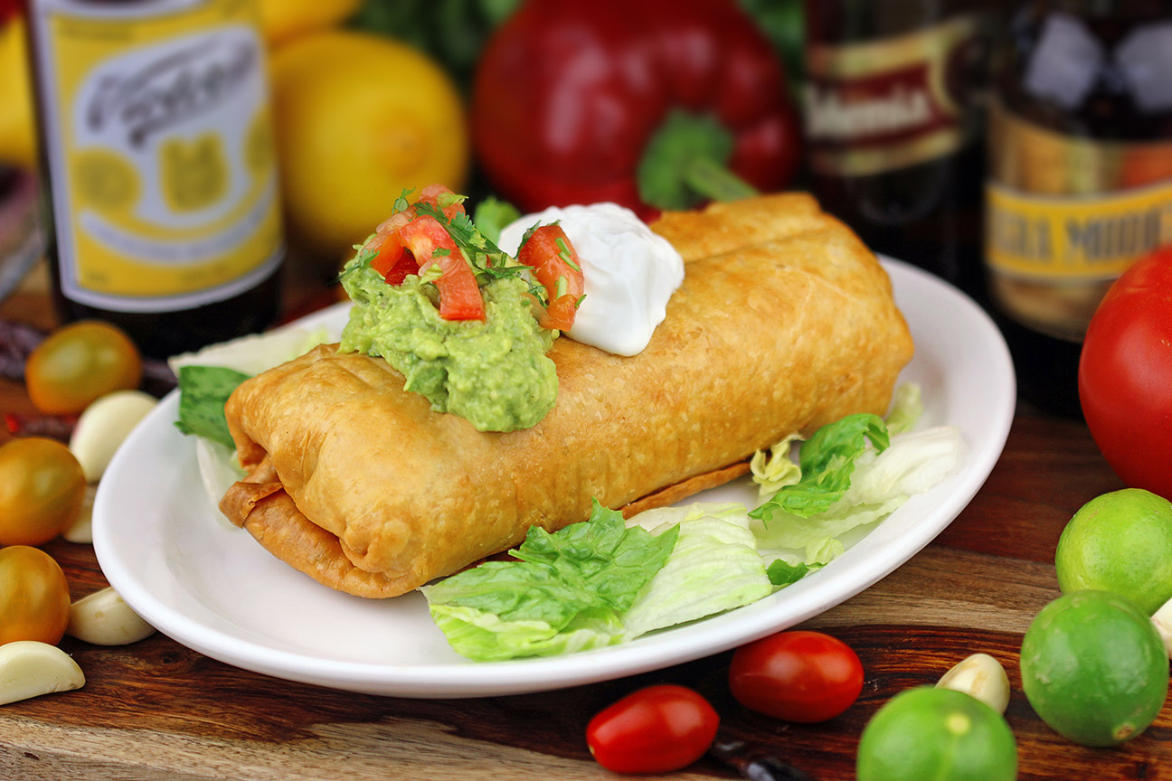 Order 58. Chimichanga food online from Maria Mexican Restaurant store, Rancho Palos Verdes on bringmethat.com
