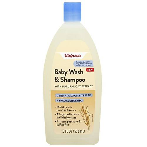 Order Walgreens Baby Wash & Shampoo with Natural Oat Extract - 18.0 oz food online from Walgreens store, Albany on bringmethat.com