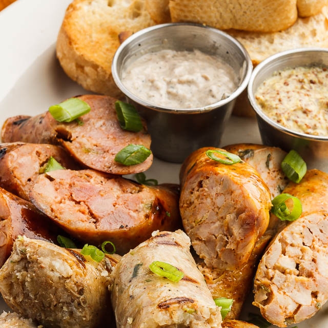 Order Bon Temps Sausage & Boudin Board food online from Bon Temps Grill store, Lafayette on bringmethat.com