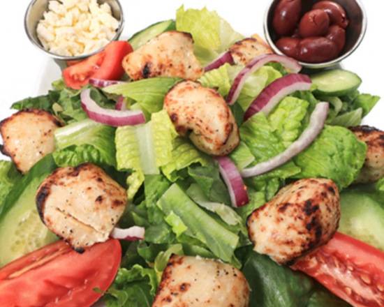 Order Chicken White Meat Greek Salad food online from Kabab Plus store, Thousand Oaks on bringmethat.com