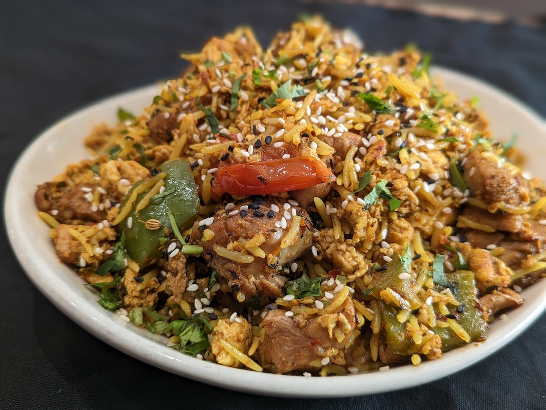 Order Tava Fried Rice food online from Curry Up Now store, San Jose on bringmethat.com