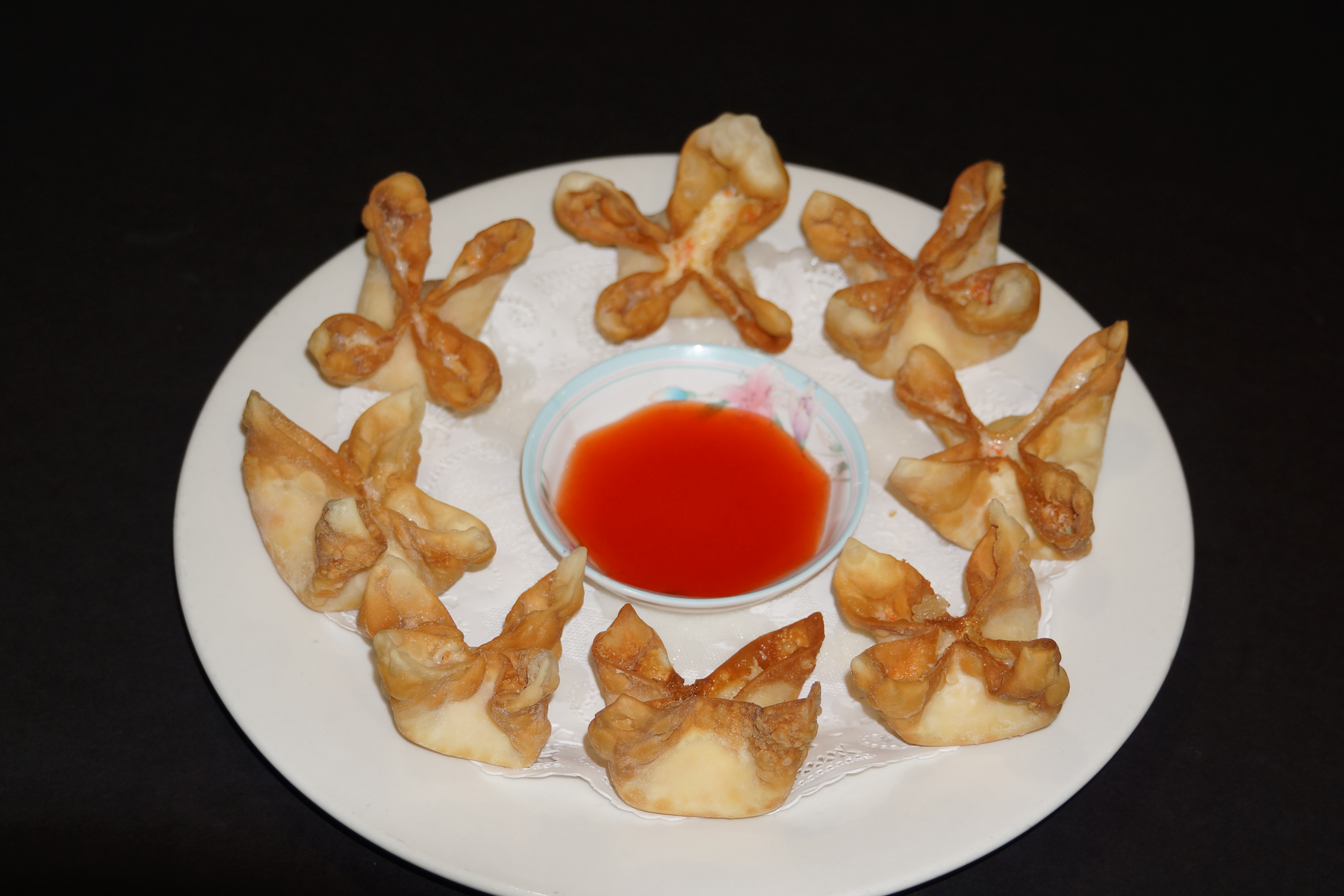 Order 1. Crab Meat Cheese Wonton food online from Mandarin Chinese Cuisine store, Covina on bringmethat.com