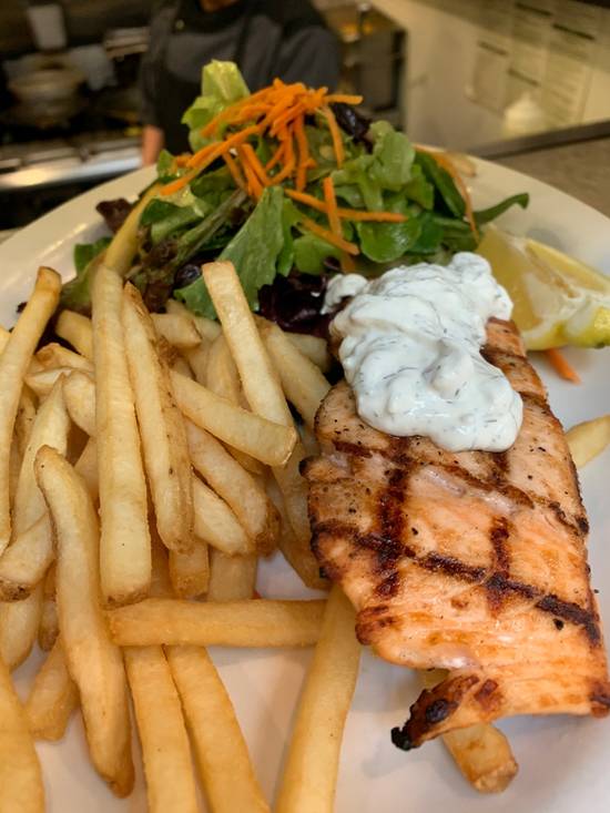 Order Grilled Salmon food online from Cafe 382 store, South San Francisco on bringmethat.com