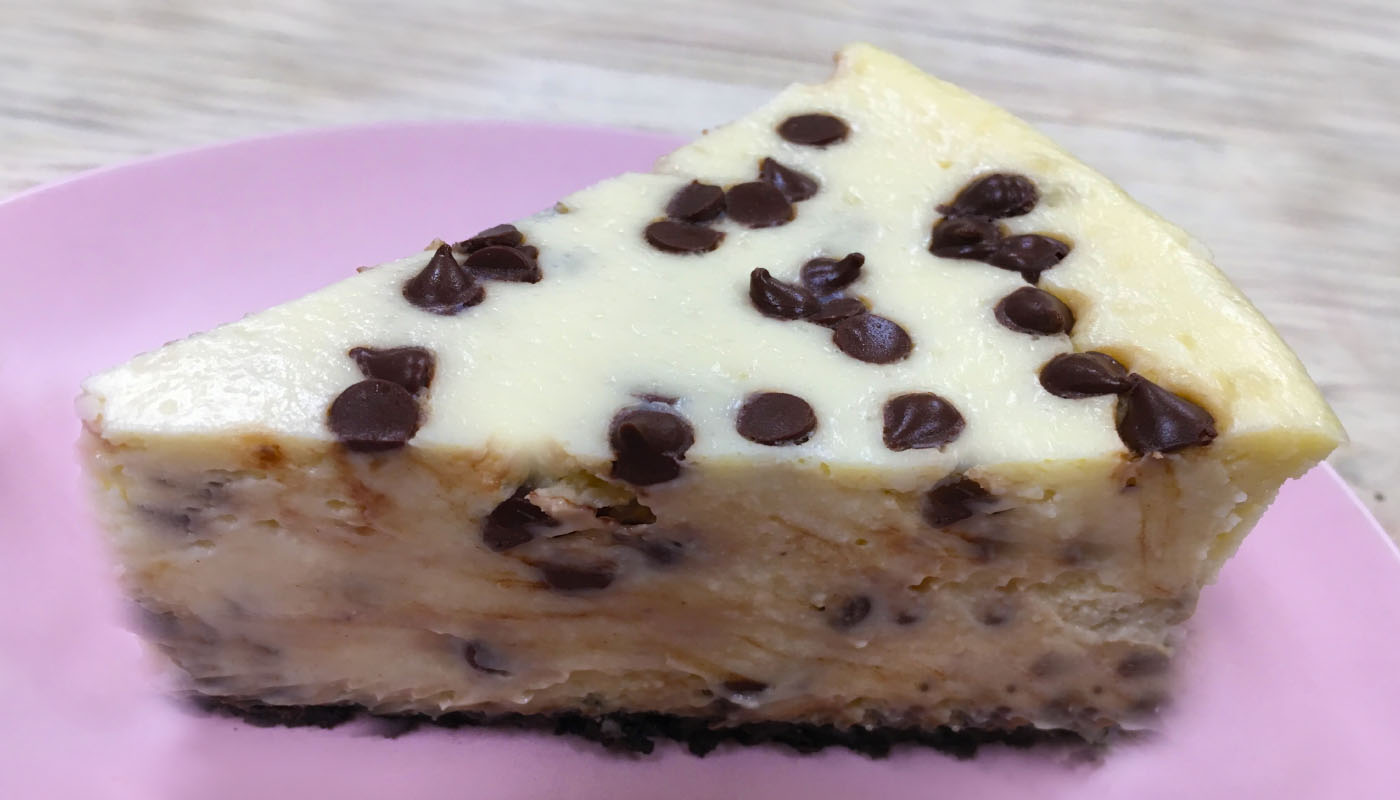 Order Chocolate Chip Cheesecake food online from La Creme Bakery store, Los Angeles on bringmethat.com