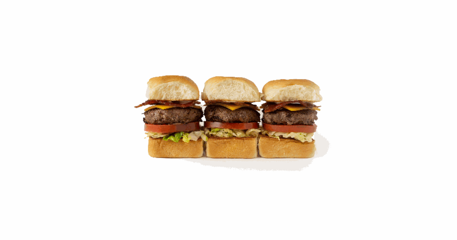 Order Bacon Cheesy 3-Pack food online from Burger 21 store, Novi on bringmethat.com
